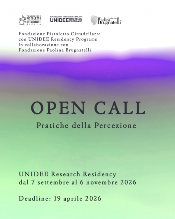 OPEN CALL - UNIDEE Research Residency 2026: “Pratiche della percezione”