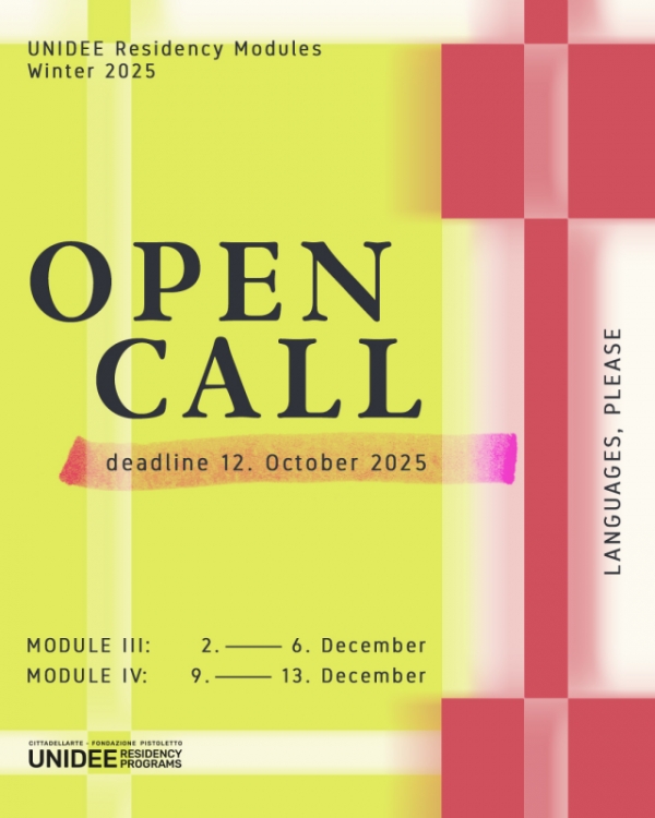 OPEN CALL – UNIDEE Residency Modules:  LANGUAGES, PLEASE / Winter Season 2025