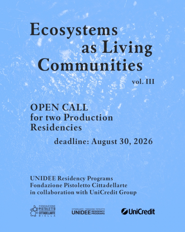 OPEN CALL “ECOSYSTEMS AS LIVING COMMUNITIES” vol. III UniCredit Group UNIDEE Connective Residencies 2026-27